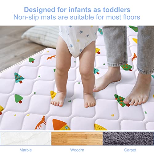 Premium Foam Baby Play Mat 6 ft x 4 ft, Extra Large Activity Playmats