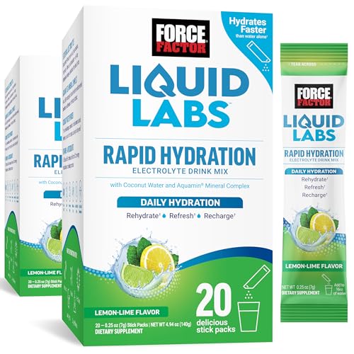 Force Factor Liquid Labs Electrolytes Powder Packets
