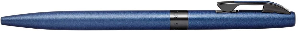 Sheaffer Reminder Matte Metallic Blue w/Glossy Black PVD Appointments Ballpoint Pen, Blue,Gray,White,Black