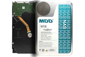 MDD MAXDIGITALDATA MDD (MD16TSATA25672NAS) 16TB 7200RPM 256MB Cache SATA 6.0Gb/s 3.5inch NAS Hard Drive - 5 Years Warranty (Renewed)