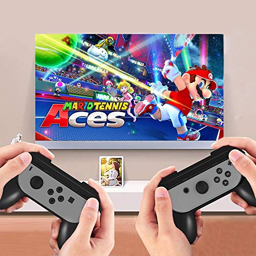 Controller Grips for Nintendo Switch Joy-Con (3-Pack), Megadream Wear-resistant Grip Controller Handle Kit for Switch with 4 Thumb Grip Caps