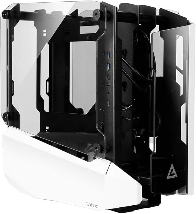 Antec Striker Aluminum and Steel ITX Computer Case, Front GPU Mount, Up