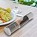 Stainless Steel Salt Grinder- Clear Acrylic Body - 2 in 1 Dual Action Salt & Pepper Shaker …