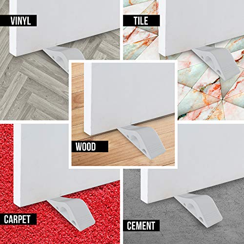 image for iCooker 4 Pack Door Stopper [Reliable and Practical] Rubber Door Stop 