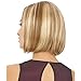 QianBaiHui Blonde Bob Wigs for White Women - Short Straight Hair Wig Natural Looking Synthetic Fashion Wigs with Free Wig Cap (Blonde(mix)) LDS035