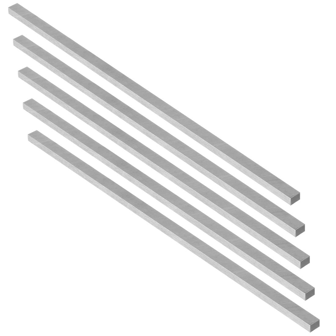 uxcell HSS Lathe Tool Bit 4mm x 6mm x 200mm, Square Lathe Turning Tool Blanks, High Speed Steel Rectangular Fly Cutter Mill Blank, 5pcs