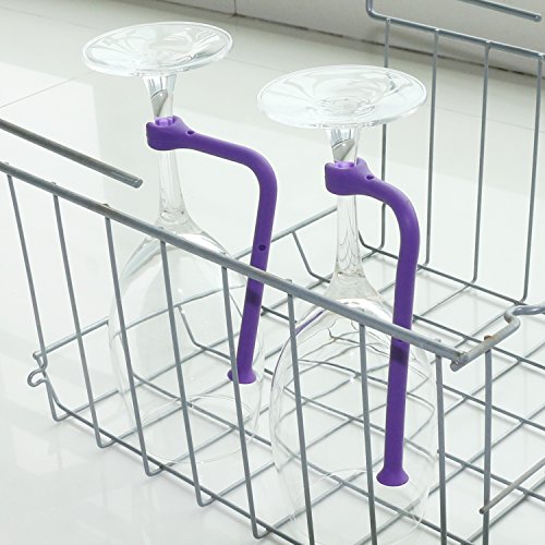 Tether Stemware Saver flexible dishwasher 8 sets for Wine Glass Dishwasher Holder (8) - Thumbnail 3