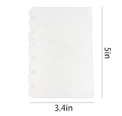 Eilova 6-Hole Clear Frosted PVC Sheet Pages
