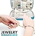 VASCO Travel Jewelry Organizer Roll - Portable Travel Jewelry Case - Compact Jewelry Bag - Jewelry Roll for Necklaces, Earrings, Rings and More - Easy to Carry Jewelry Box for Women