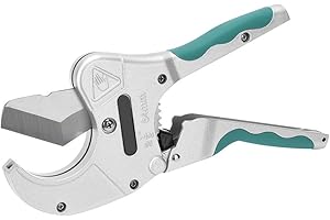 PVC Pipe Cutter, 2-1/2in 64mm Ratcheting PVC Pipe Cutter Tool, Pipe Cutters PVC, PVC Pipe Shears, PVC Cutter, Plastic Pipe Cu