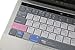 Premium Mac OS X Shortcut Keyboard Cover for Newest MacBook Pro with Touch Bar 13 Inch A2159 A1706 A1989 or 15 Inch A1707 A1990 (Release 2016/2017/2018/2019) Protective Skin