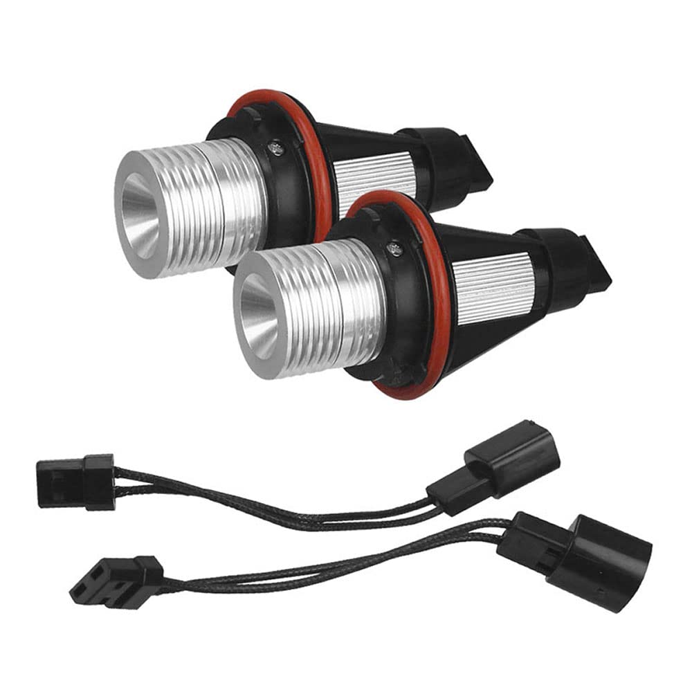 ePathChina 2pcs 1000LM 6000K Error Free LED Angel Eyes Marker Lights Bulbs Fit for BMW E39 E53 E60 E61 E63 E64 E65 E66 E87 525i 530i xi 545i M5 (Green)