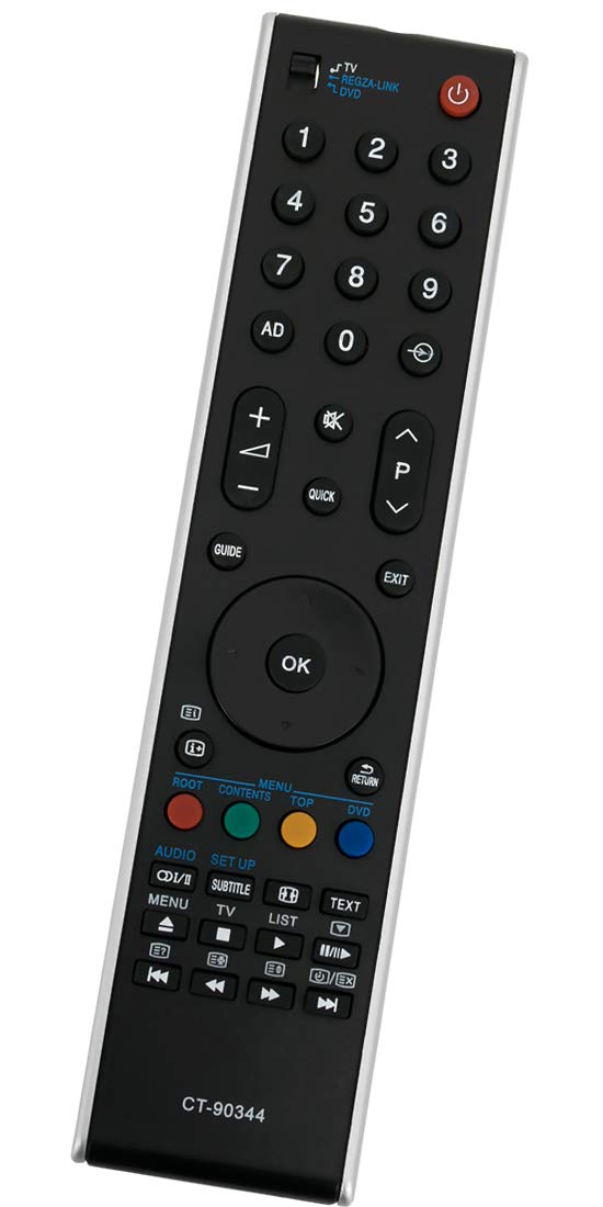 ALLIMITY CT-90344 Remote Control Replacement for Toshiba REGZA TV 32XV733G 32MV732 32RV733 32RV733FC 32RV734 37XV733 40RV733F 32RV733D 40XV733 40MV732 40RV733 40RV733FC 40RV734 40RV734F