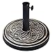 EliteShade USA Umbrella Base Stand Market Patio Outdoor Heavy Duty Umbrella Holder with Crossed Semicircle Pattern,Bronze