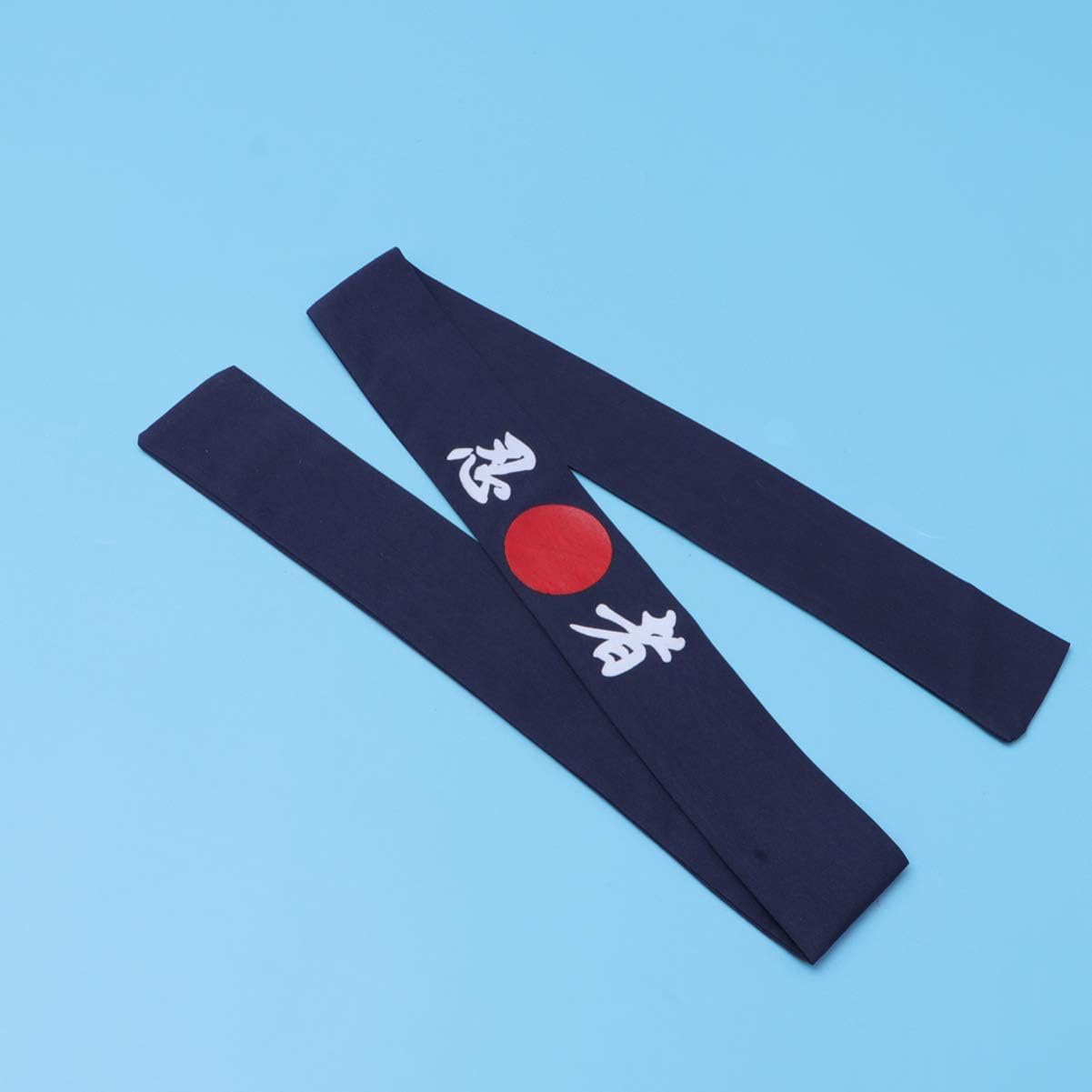 Minkissy Sunrise Kitchen Headband, Sunrise Kitchen Supply Tie Sushi Chef Headband Japanese Symbol Ninja Print - Image 5