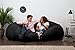 Big Joe XL Fuf Black Onyx Comfort Suede Foam Filled Bean Bag,