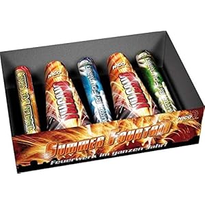 Summer Fountains – 5-teiliges Gartenfeuerwerkssortiment