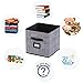 Onlyeasy Cloth Storage Bins - Foldable Cubes Organizer Container Basket Drawers with Leather Handles and Label Holders for Bedroom Closet Toys Cubby Bookcase, 10.5