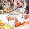 Uarter Kitchen Utensil Sets 5 Pcs - Kitchen Tools Essentials Gadgets - Cookware Gadgets/Accessories with Potato Masher | Peeler | Cheese Grater | Whisk | Pizza Cutter - Cooking Utensils for Daily Use