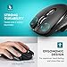 VicTsing Full Size Wireless Mouse with Nano USB Receiver, 5 Adjustable Cpi Levels, 6 Buttons for Notebook, PC, Laptop, Computer, MacBook-Black
