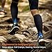 Cambivo 2 Pairs Compression Socks for Women & Men, fit for Running, Athletic Sports, CrossFit, Flight, Travel, Pregnancy, Nurses, Enhance Circulation & Speed-up Muscle Recovery (20-30 mmHg)