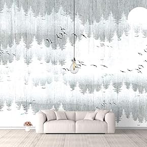 Wall Murals for Bedroom Traditional Chinese Landscape View Large Removable Wallpaper Peel and Stick Wall Stickers - 66x96 inches