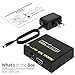 4K HDMI Splitter 1 in 2 Out, Fosmon 1x2 HDMI 1.4 Volt Powered Splitter (4k at 30 Hertz Full UHD 1080p 3D) with AC Power Adapter for Duplicated-Mirror Dual Monitor (1 Source-2 Display Simultaneously)