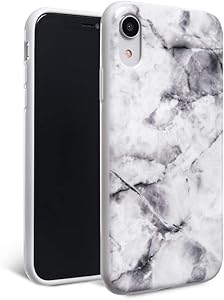 FELONY CASE iPhone XR Case - White Polished Marble - 360° Shock Absorbing, Anti-Scratch, Protects Screen – Stylish Phone Case for Men & Women
