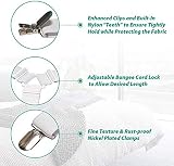 Alytimes Bed Sheet Fasteners 4PCS Heavy Duty Adjustable Clips White view 6