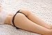 Sexyhut Women Sexy G-Strings Pearl Thongs Crotchless Panties for Sex (Black-5503)