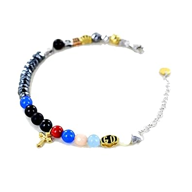 Agios Color Pulsera Religioso Grande Unisex Agi1000b Or Con