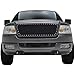 E-Autogrille 04-08 Ford F-150 Front Main Upper Rivet Black Powder Coated Replacement Stainless Steel Mesh Grille Insert (46-0724)