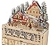 Juvale Wooden Advent Calendar, LED Light Up Reindeer Christmas Village, 24 Drawers Countdown (8.7 x 14.1 x 3.2 in)
