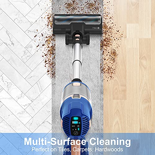 Cordless Vacuum Cleaner, Stick Vacuum with 265W 25Kpa Powerful Suction