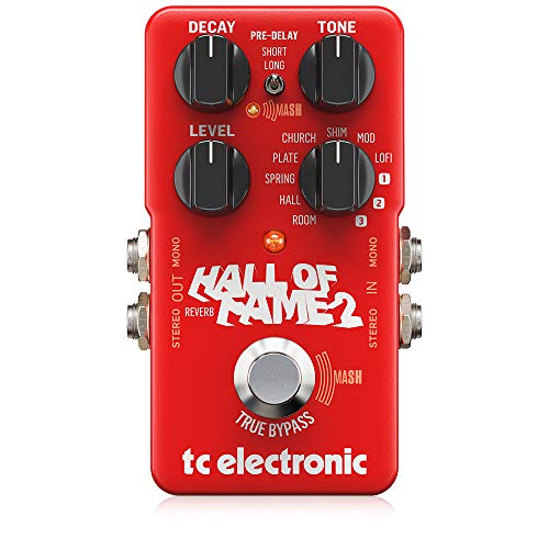 TC Electronic HALL OF FAME 2 REVERB Ikonisches Reverb-Pedal mit bahnbrechendem MASH-Fußschalter und Shimmer-Effekt