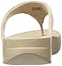 FitFlop Women's Lulu Shimmersuede Flip Flop, Nude, 9 M US