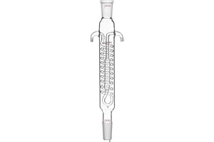 Deschem 200mm,24/40,Coiled Reflux Condenser,Made by Borosilicate Glass 3.3,Lab Glassware