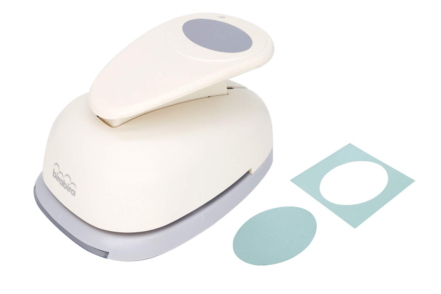 Bira Craft 3 inch Oval, Easter Egg Punch, Lever Action Craft Punch for Paper Crafting Scrapbooking