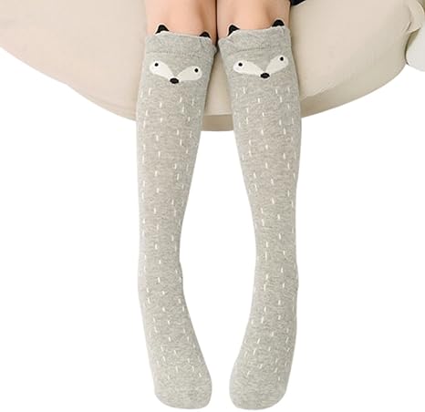 Tininna Chaussettes Hautes Genou Enfant Crochet Coton Animaux Longue Bebe Fille Leg Warmer Sock Leggings 2 Amazon Fr Animalerie