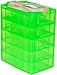 LifeSmart USA Stackable Storage Container Green 50 Adjustable Compartments Compatible with Lego Dimensions LOL Surprise Littlest Pet Shop Arts and Crafts and More (5 Tier)