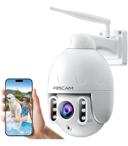 Foscam 2.0 MP 1080P屋外Wi-Fi IPカメラ Foscam FI8910W Pan and Tilt IP/Network Camera with Two-Way
