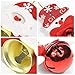Canflo Christmas Tree Bells 18 Pcs Hanging Christmas Decoration Ornaments in Two Different Type Bells Each Type in 9 Pcs Snowman/Oldman/Bear/elk for Christmas Tree