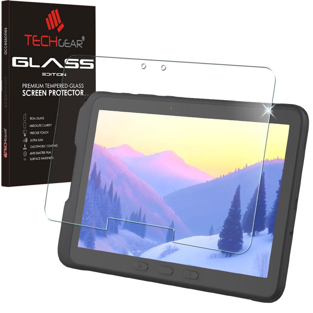 TECHGEAR Galaxy Tab Active Pro/Active4 Pro 10.1" Glass Tempered Screen Protector [9H] HD Clarity