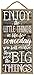 Honey Dew Gifts Wall Hanging Decorative Wood Sign, Enjoy the Little Things in Life for Someday You Will Realize They Were the Big Things 5 inch by 10 inch, Wall Home Decor, 75409