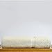 Luxury Hotel & Spa Towel 100% Genuine Turkish Cotton Bath Towels - Beige - Dobby Border - Set of 4