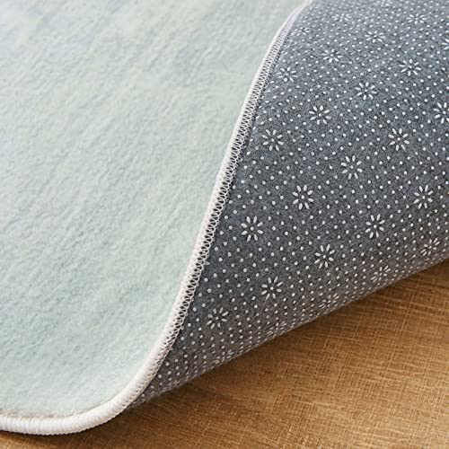 ASIinnsy Living Room Rugs Modern Abstract Rug Short Hair Large Soft Non-Slip Bedroom Rugs for Living Room Bedroom (Blue Grey, 160 x 200 cm)