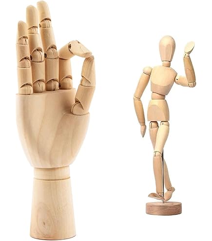 Mannequin Articulé De 20 Cm Avec Support Mannequin En Bois Réglable Mannequin Flexible Pour
