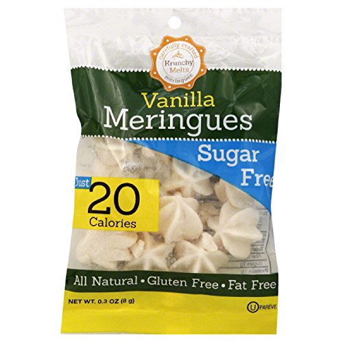 Krunchy Melts Sugar Free Vanilla Meringues, 0.3-Ounce Bag (Pack of 24)