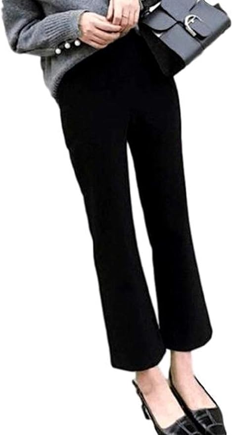 1 2style ニブンノイチスタイル 黒 仕事 ビジネス 美脚 ブーツ カット テーパード パンツ レディース ロングパンツ 通販 Amazon