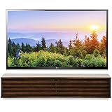 Woodwaves Modern Floating TV Stand - Lotus - Russet